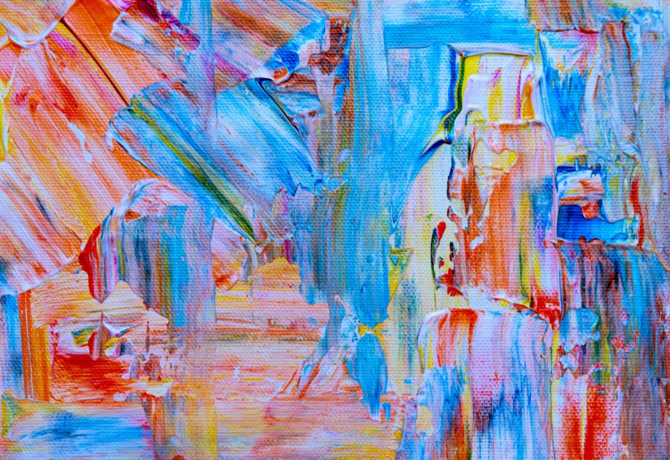 Colourful abstract painting