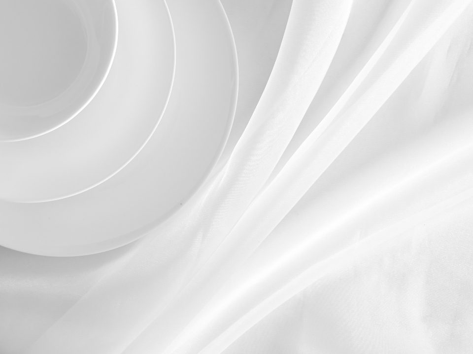 White abstract curved shapes
