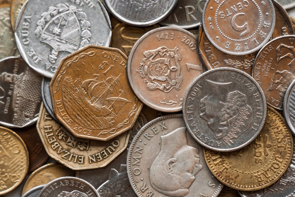 Pile of coins