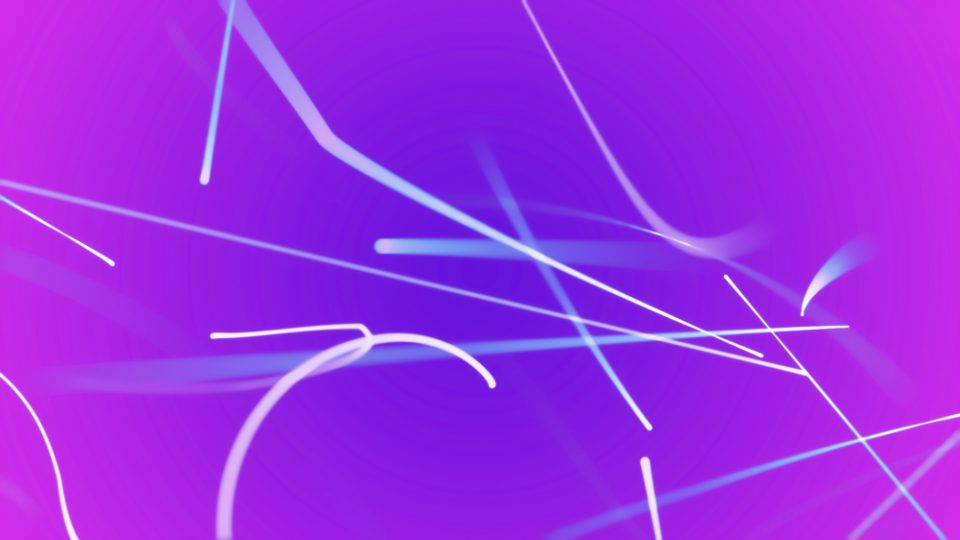 Purple abstract light lines
