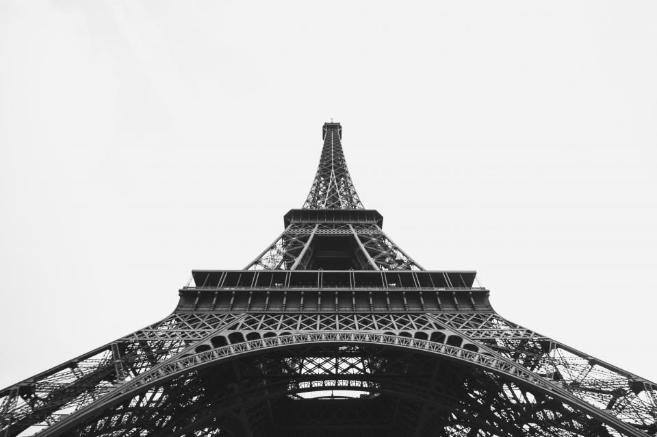 Eiffel Tower seen from below